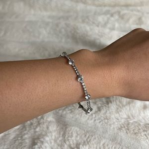 Silver Rhinestone Bracelet